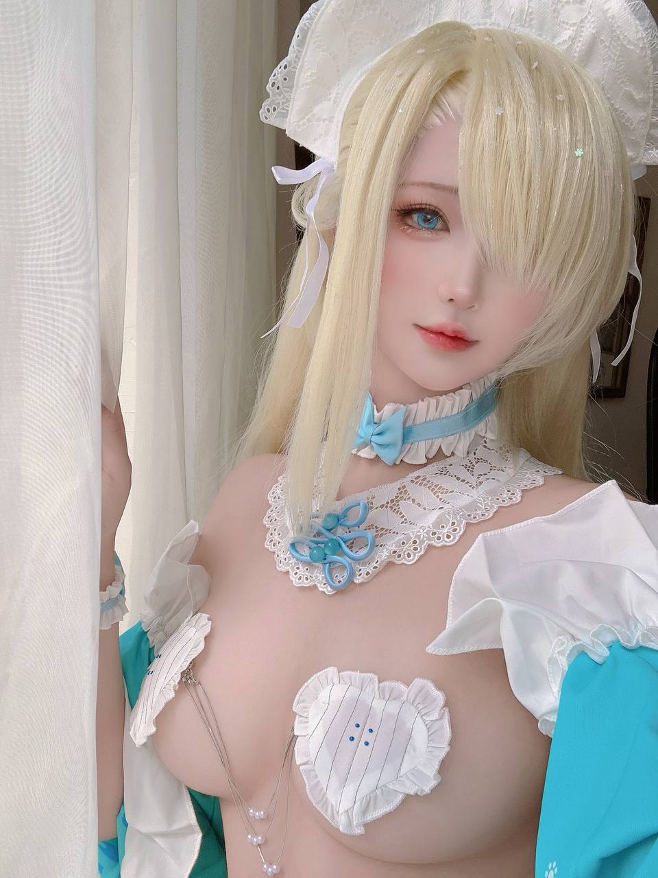三度_69 No.091 – 蔚蓝档案 明日奈内衣女仆 [60P,2V-268MB]-COSX写真网