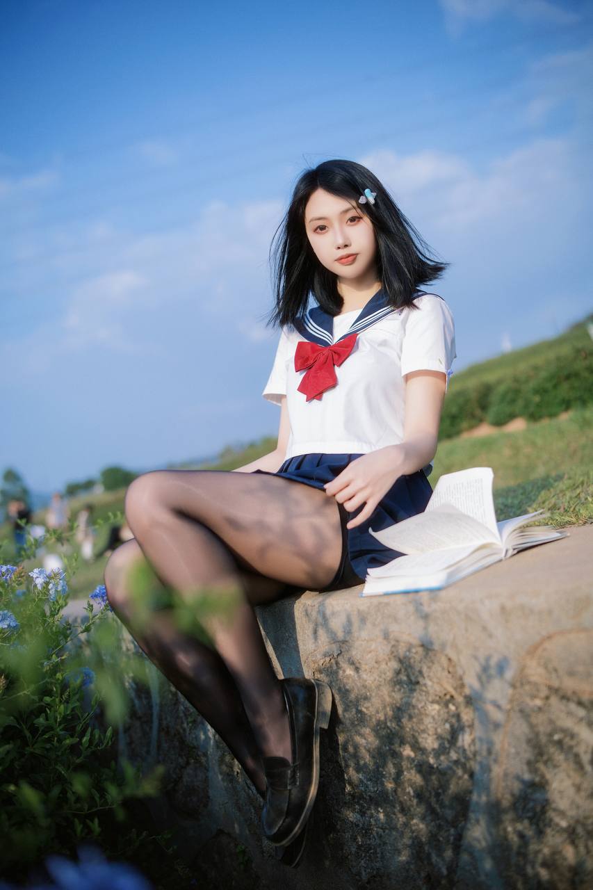图片[2]-七只红豆 红豆蓝花JK [39P-496MB]-COSX写真网